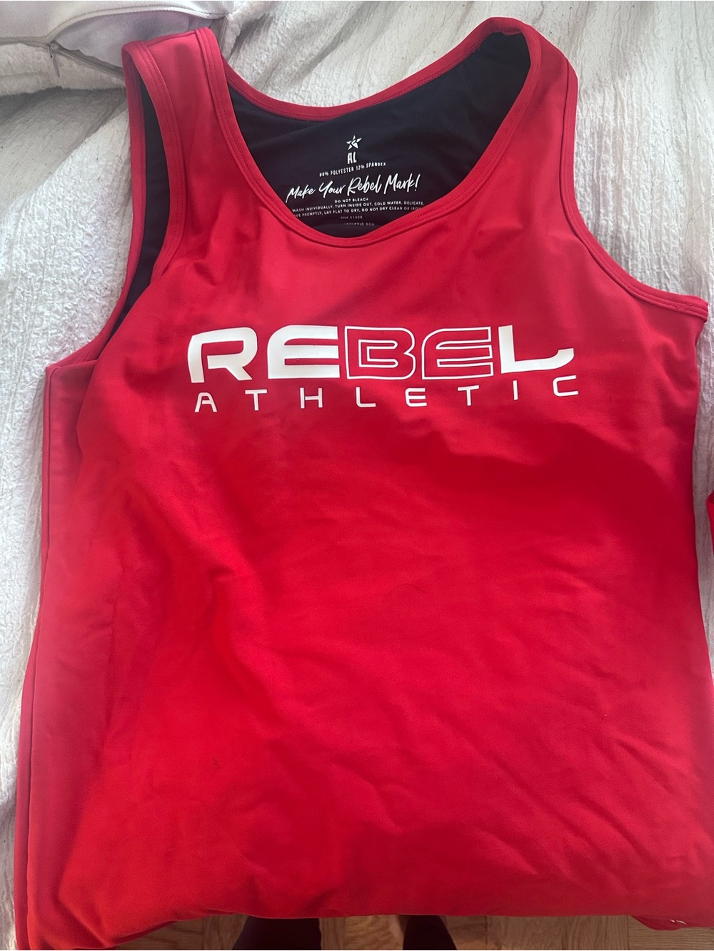 Rebel Athletic Red Performance Tank